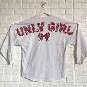 Spirit UNLV girl long sleeve tee Women’s Oversized S Small University‎ Las Vegas